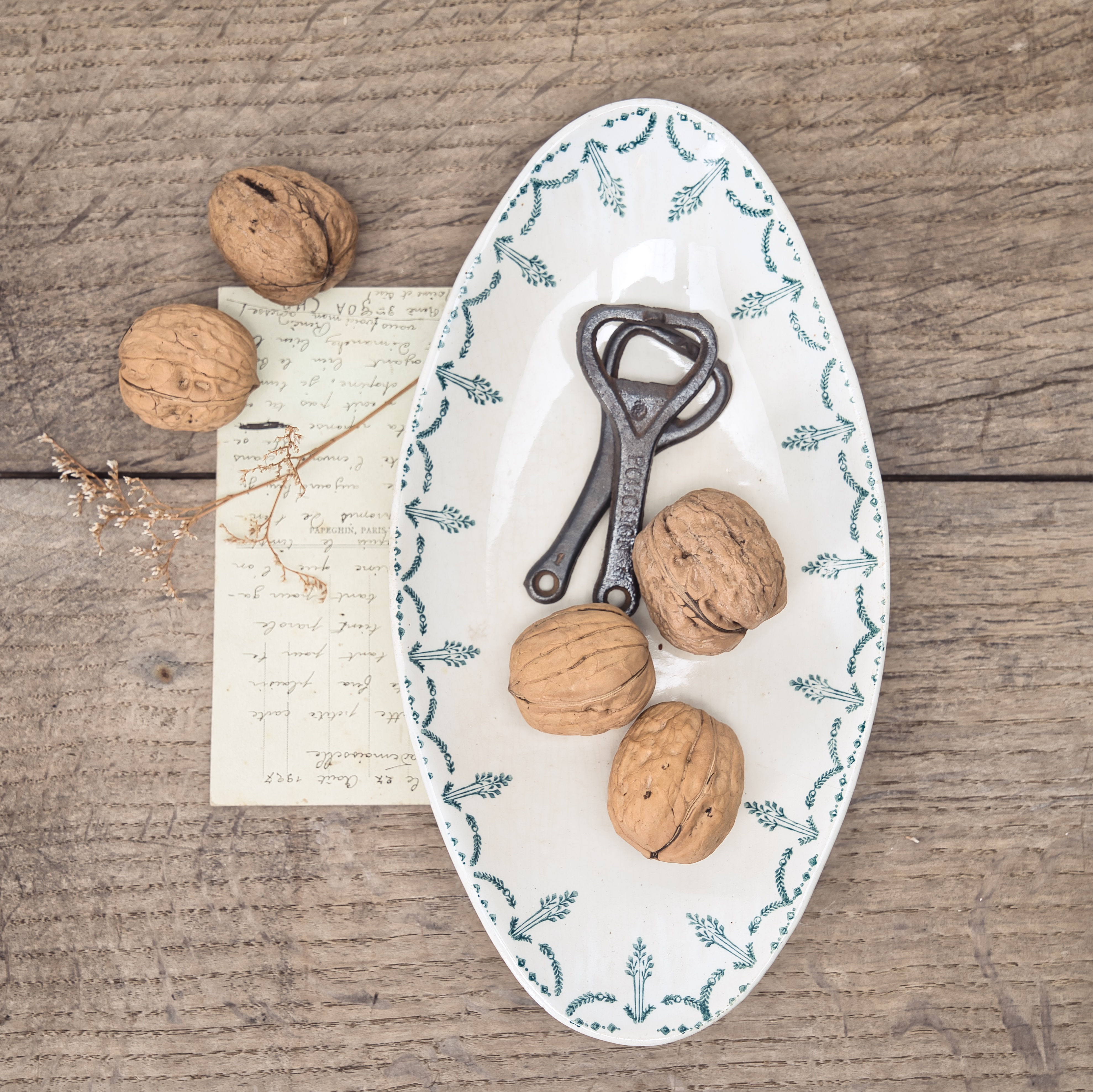 French Vintage Oval Dish