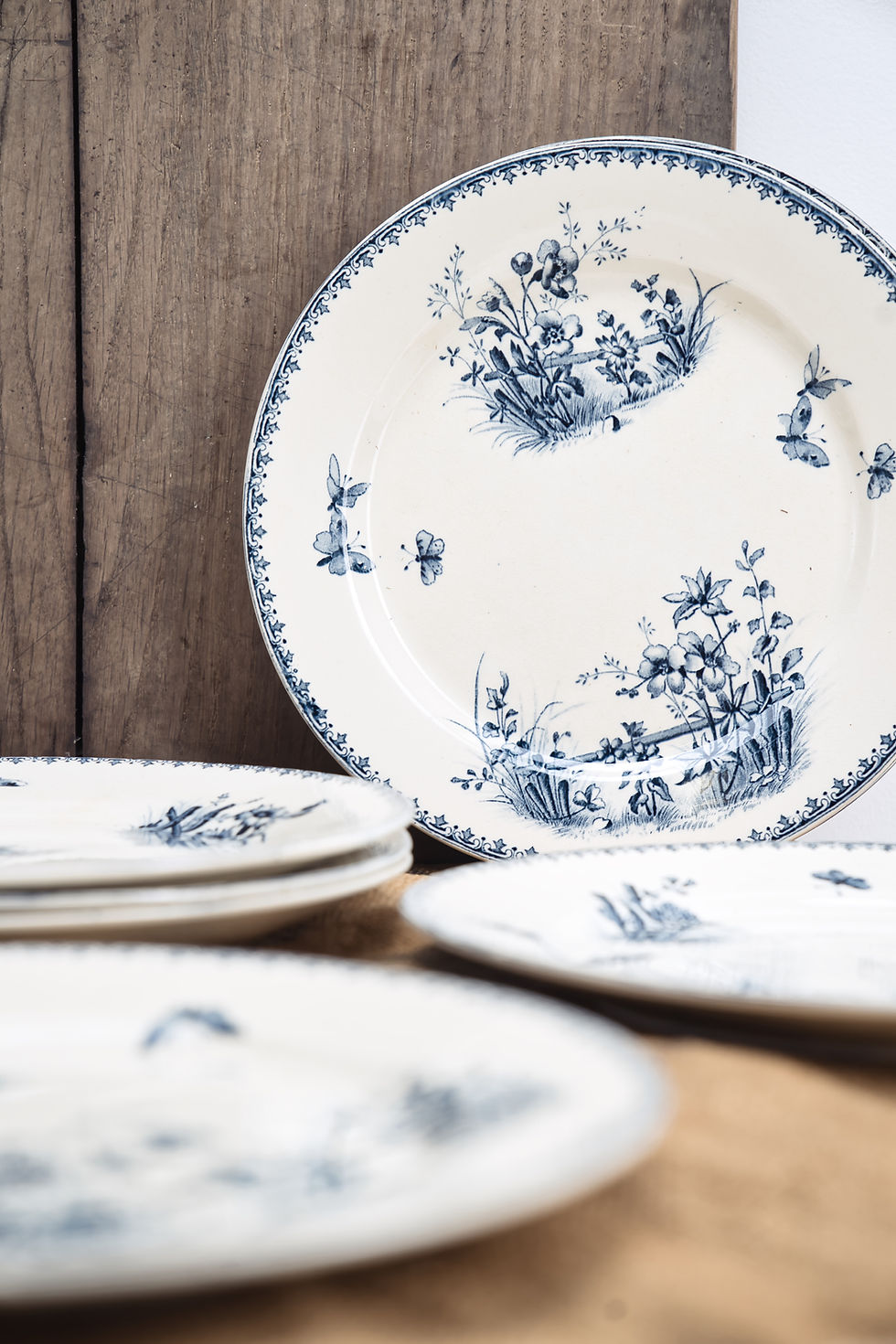 Thumbnail: Set of Antique Dessert Plates