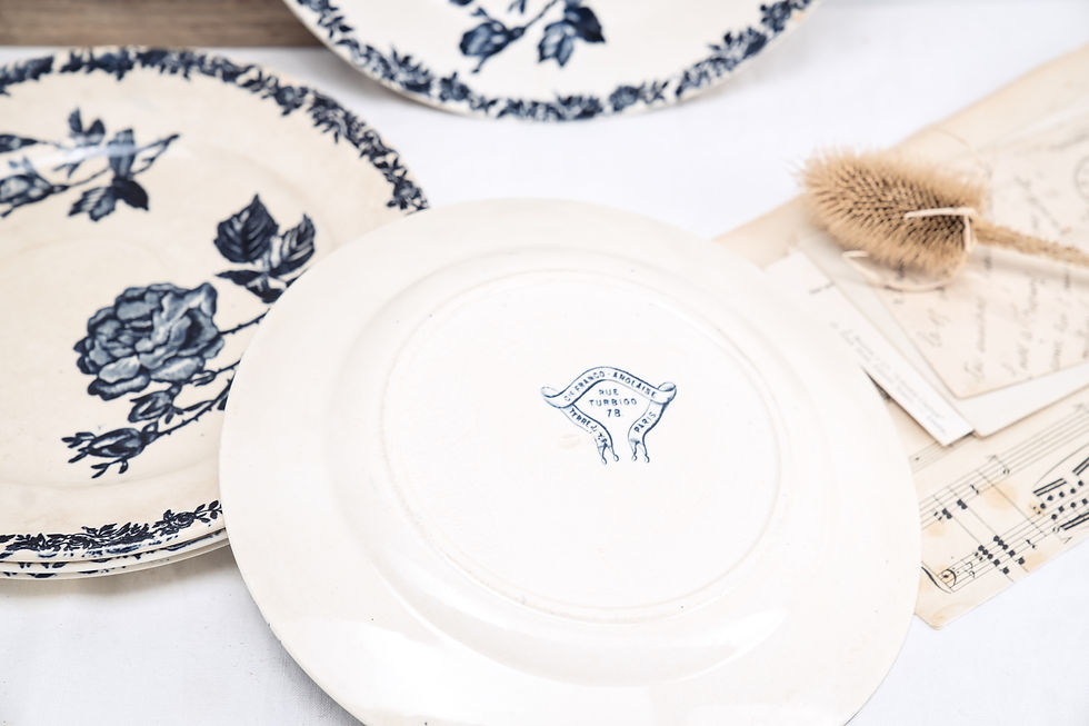 Thumbnail: French Vintage Dessert Plates