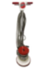 floor buffer with a circular base