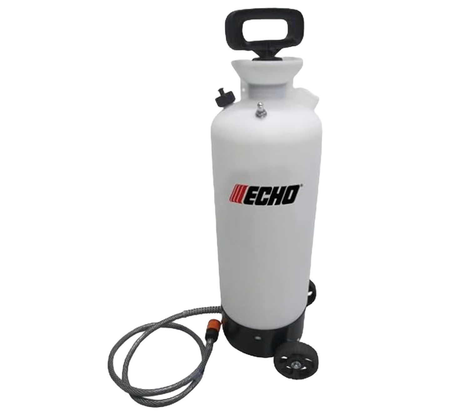 A pump sprayer for jobsites without water