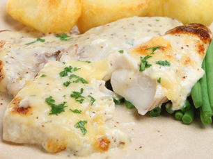 Filete de Pescado con Salsa Beurre Blanc