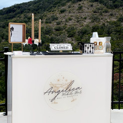 Mobile bar service setup for wedding and private events in Austin Texas