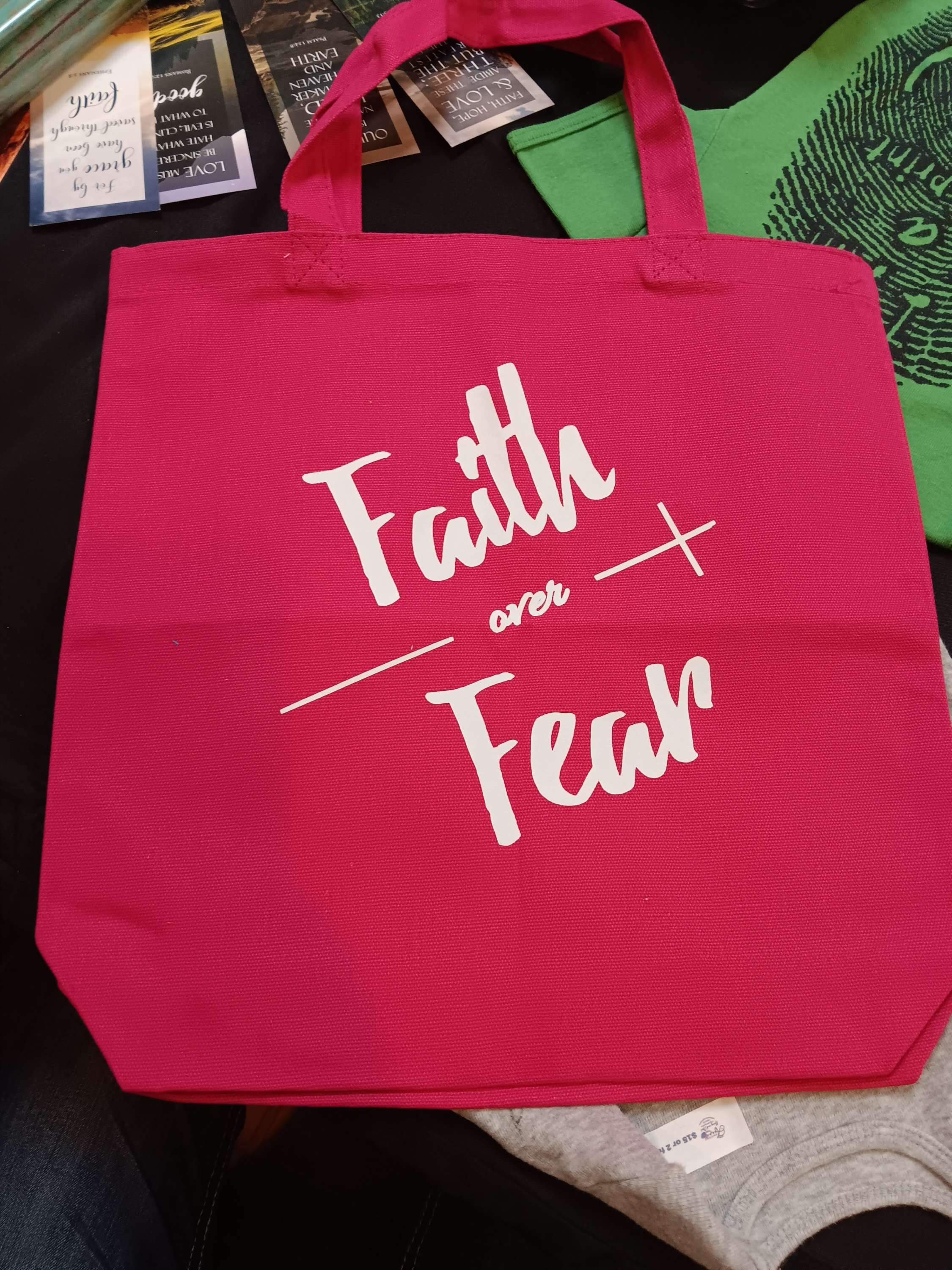 Faith Over Fear Handbag