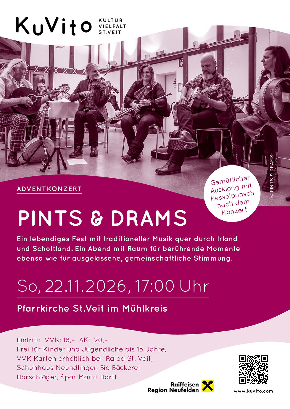 Adventkonzert mit "PINTS&DRAMS* - Celtic Christmas"