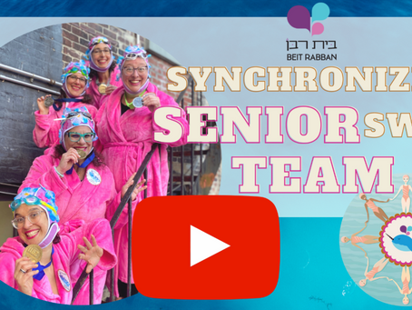 Happy Purim from the Beit Rabban Synchronized SENIOR Swim TEAM