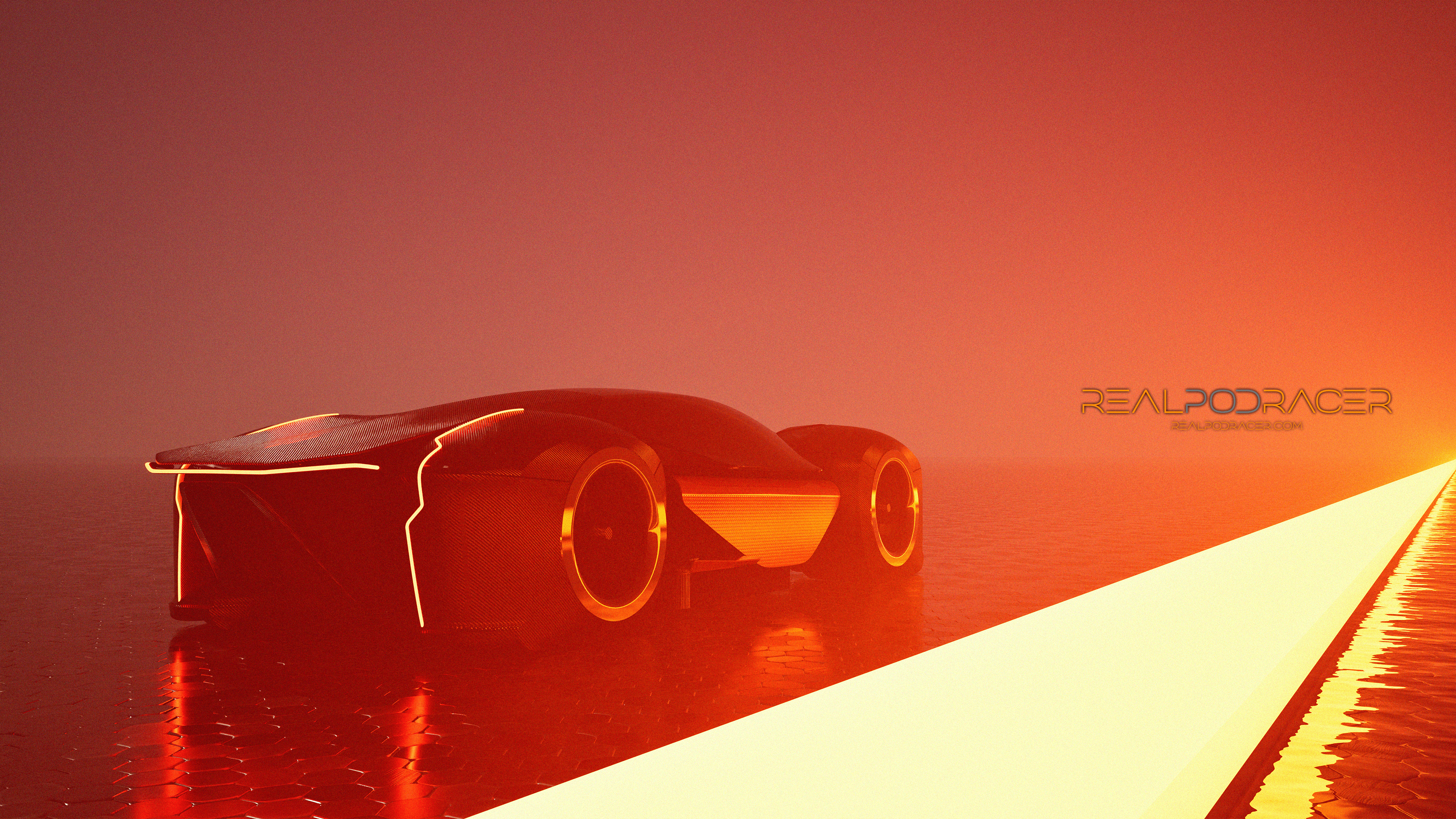 RealPodRacer Rear 3/4 View