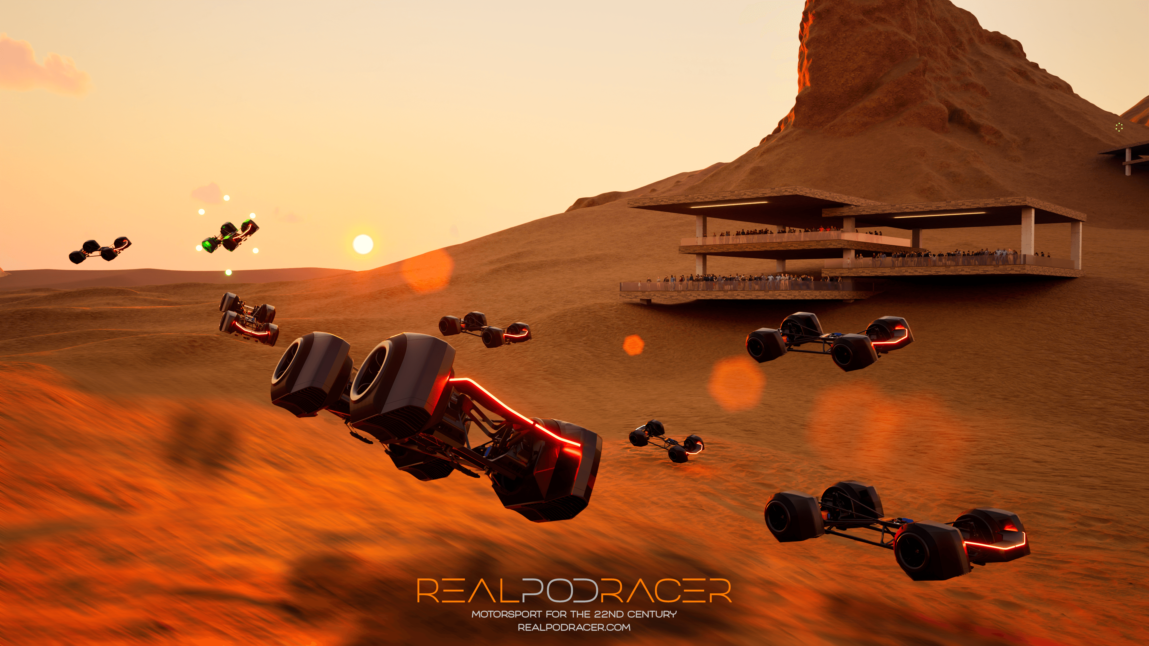 RealPodRacer 1/3 Prototype Race Scene 1
