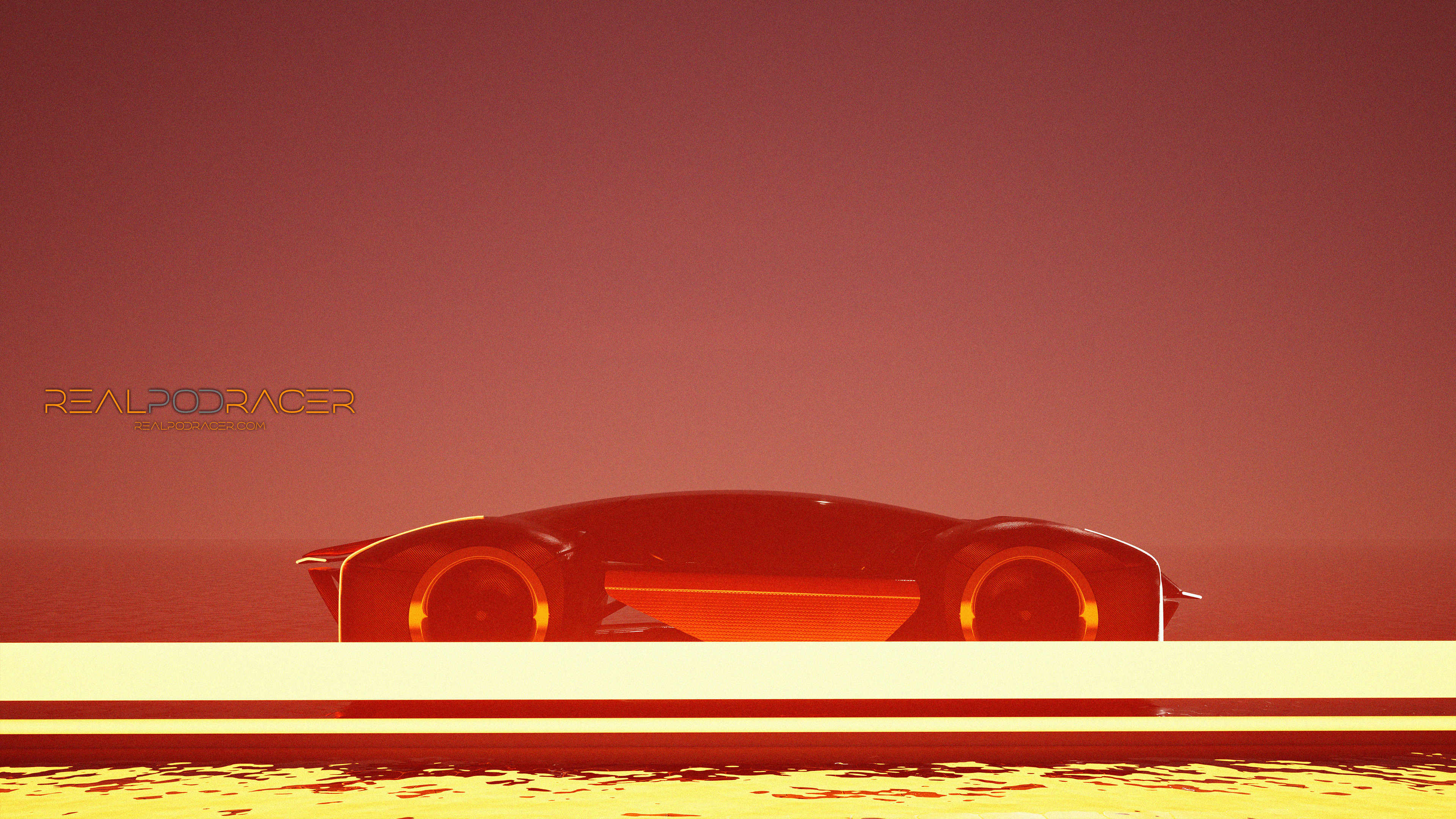 RealPodRacer Front 3/4 Side View