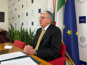 Ambassador de Luca virtually meets young people on climate
