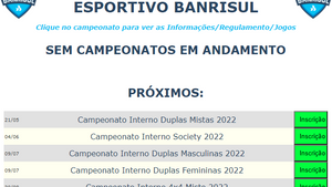 Retomada dos campeonatos do CEB