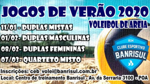 Temporada de verão 2020 – Vôlei de areia.