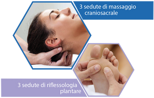 Promozione: 
3 sedute di massaggio craniosacrale e 3 sedute di riflessologia plantare a soli 300€