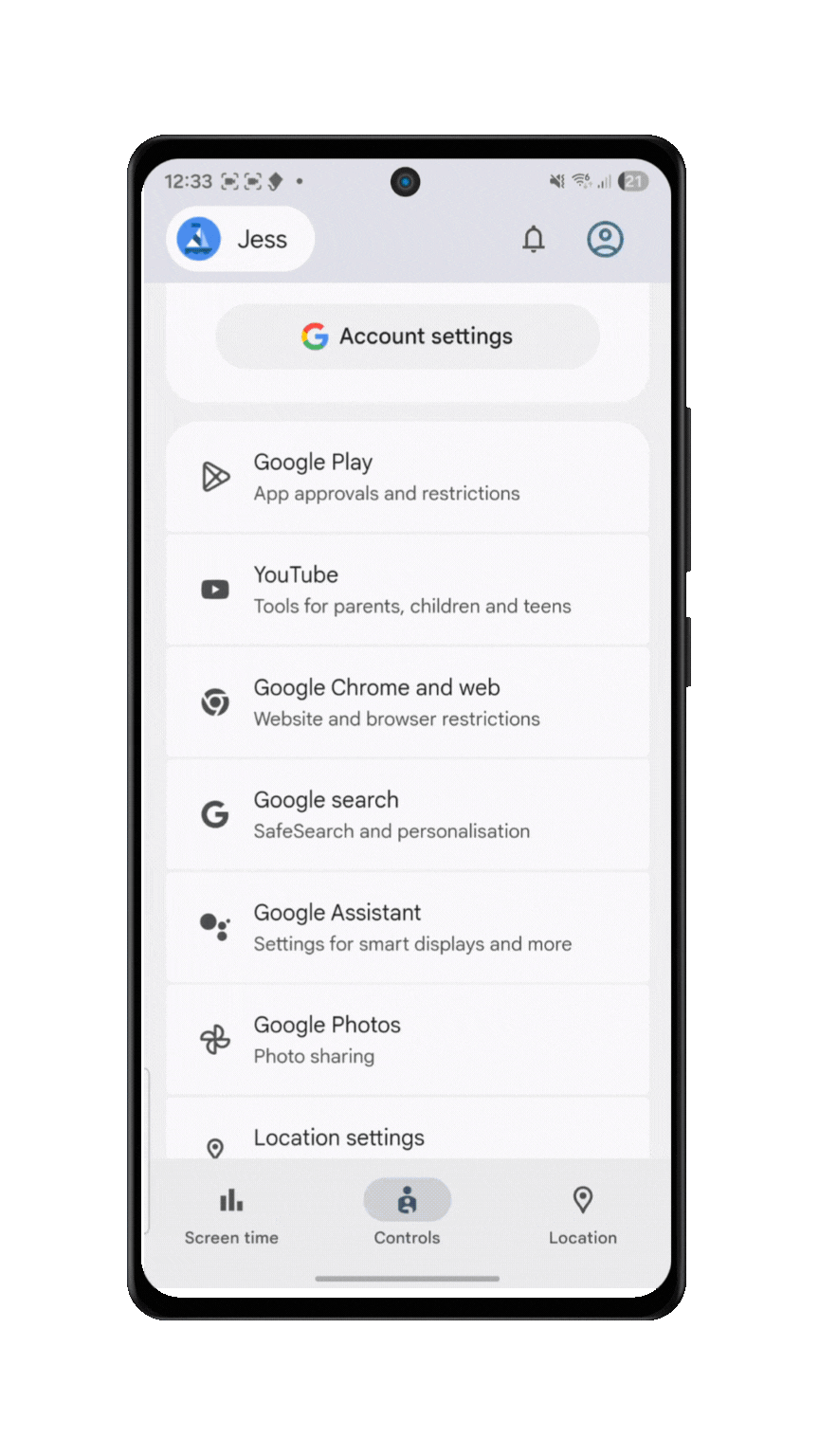 YouTube supervision settings allowing parents to choose YouTube Kids or supervised YouTube experiences by age.