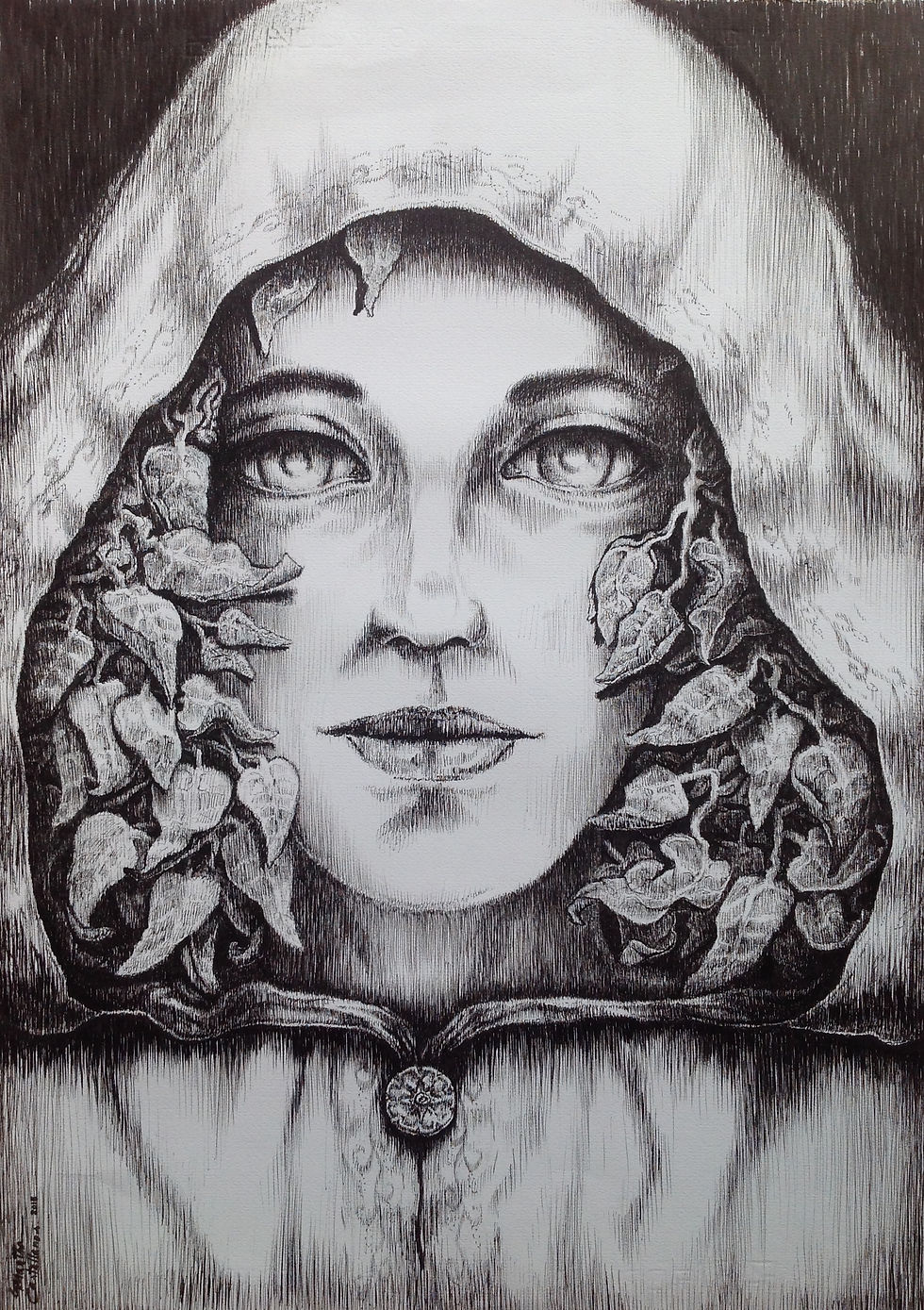 Martha Castellanos.Cabello de hojas