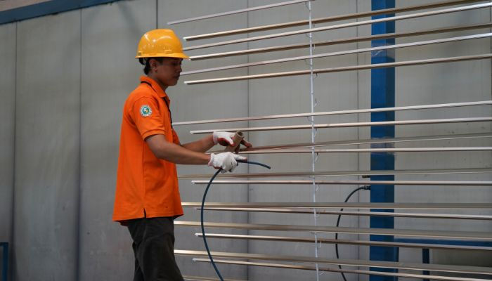 powder coating aluminium profile