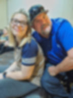 Allie Theos and John Burge