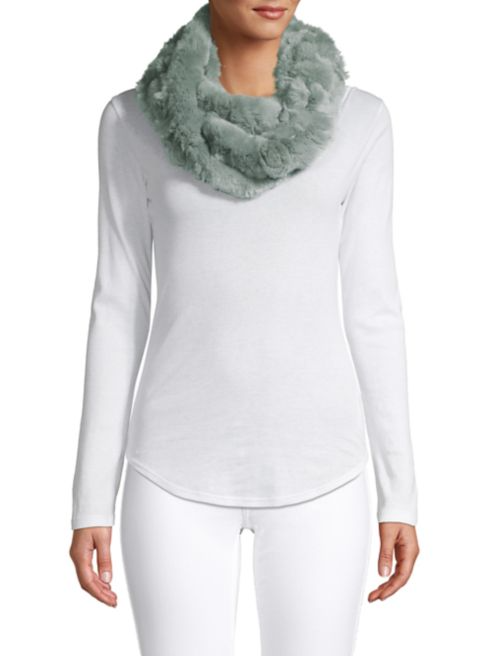 Thumbnail: Infinity Woven Rabbit Fur Scarves