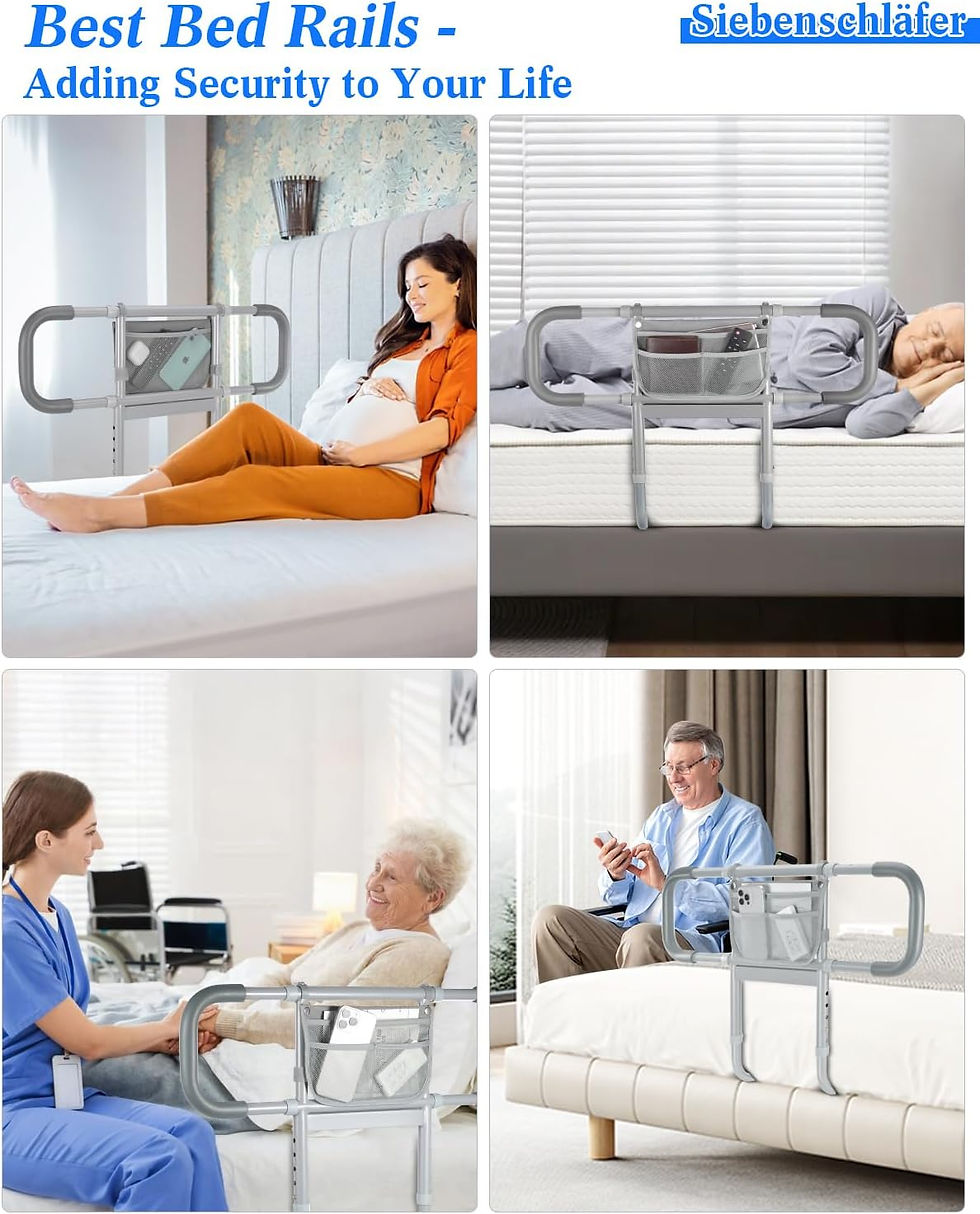 Thumbnail: Bed Rails for Elderly Adults Safety, Extended Bed Assist Rail for Seniors 