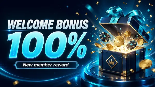 100% Welcome Bonus For New Members