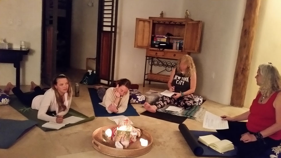 Journaling at Crestone Yoga Retreat