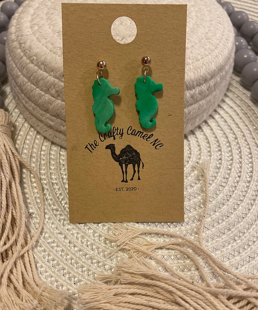 Ombre Green Seahorses