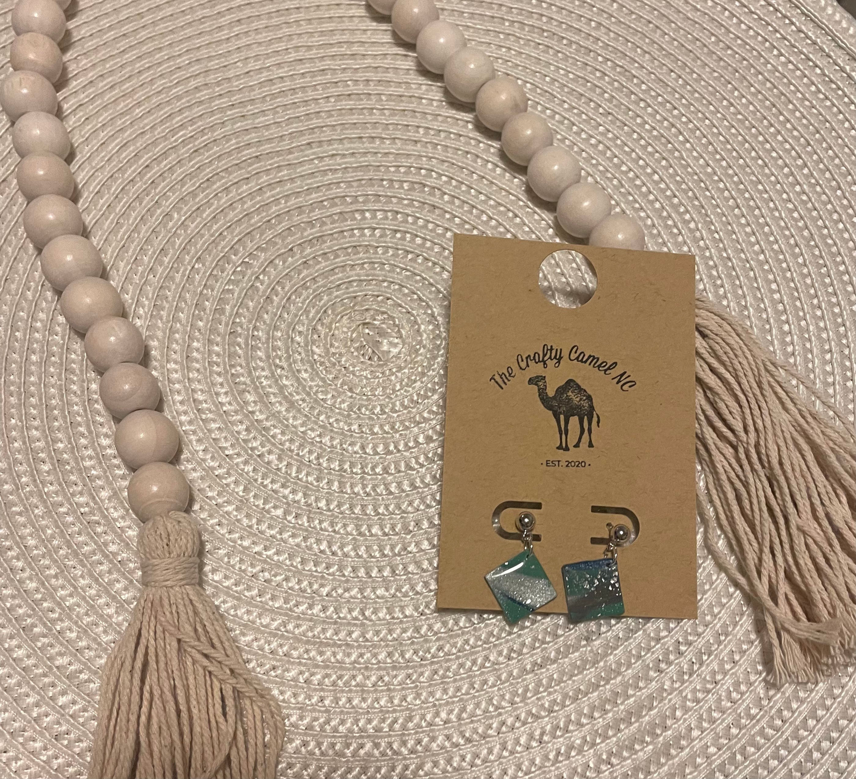 Sage Collection Square and Oval Dangles