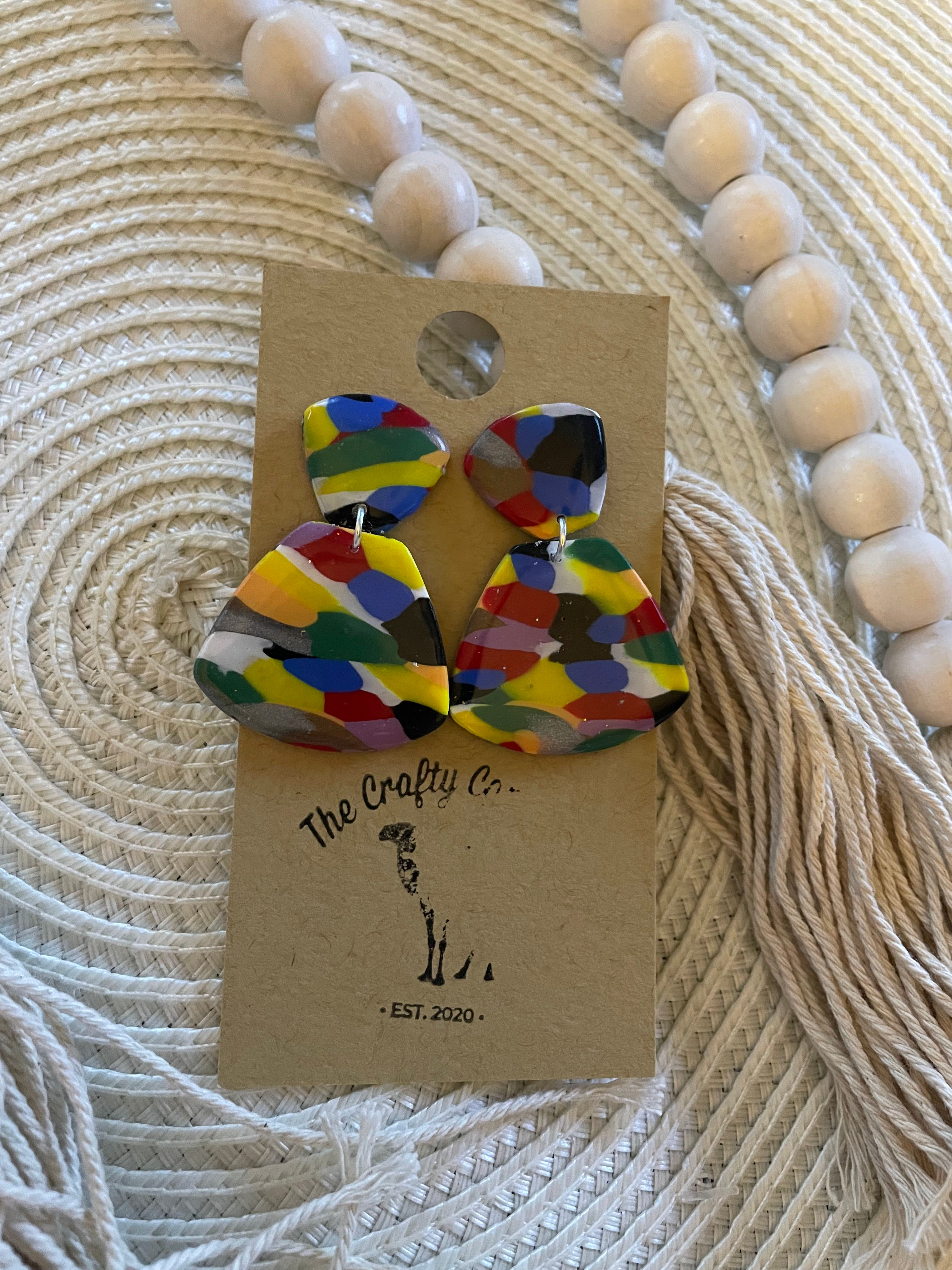 Pride Swirl Iris Dangles