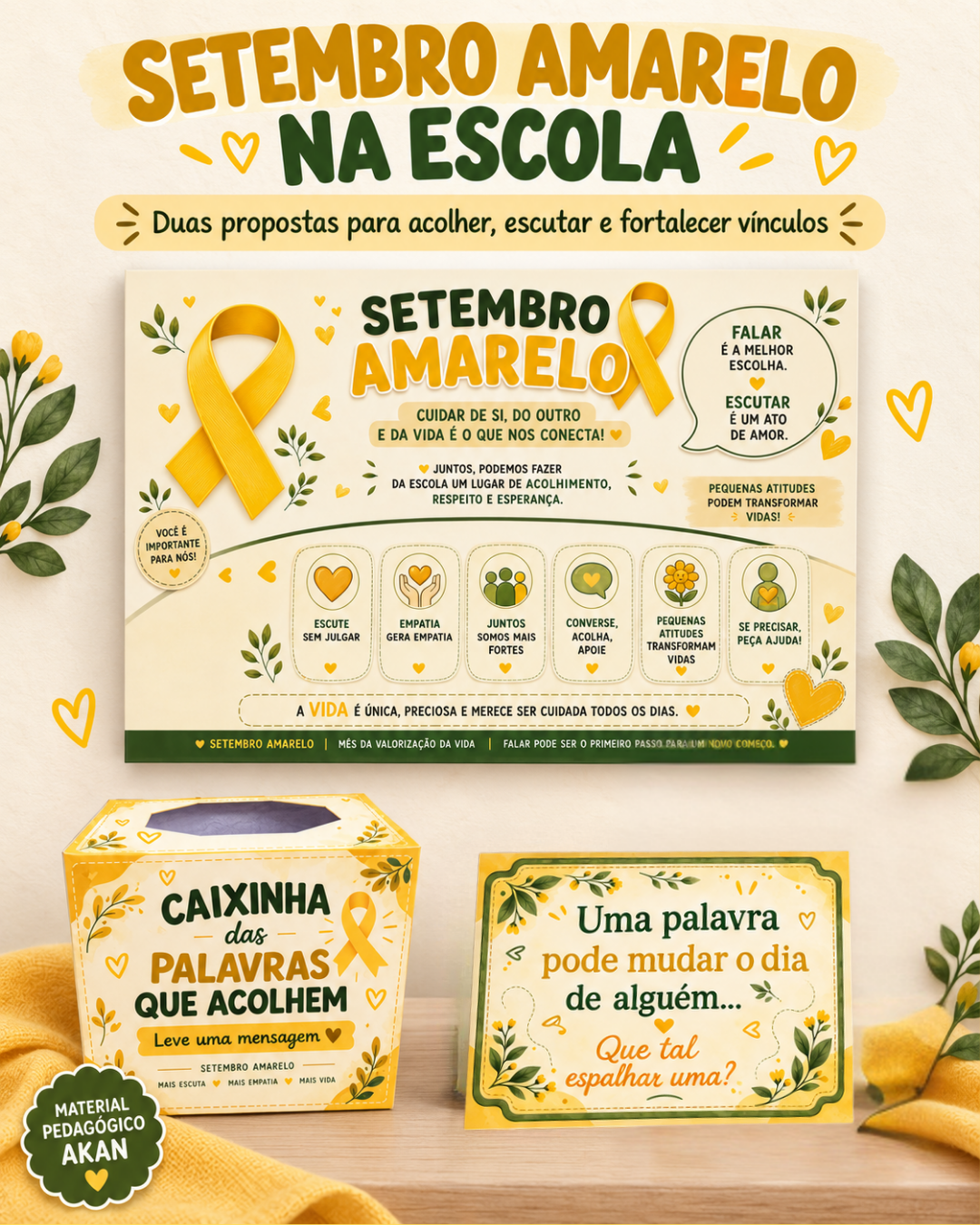 Painel interativo Setembro Amarelo