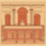 court room with judge