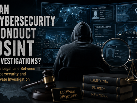 Much of modern OSINT is conducted illegally