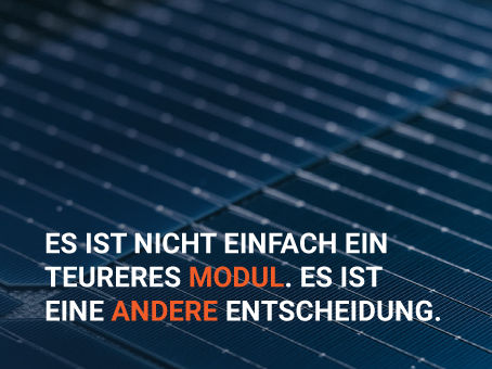 Es ist nicht einfach ein teureres Modul. Es ist eine andere Entscheidung.