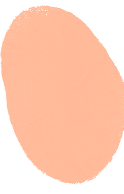 Pfirsichfarbener Farbklecks