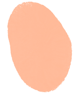 Pfirsichfarbener Farbklecks