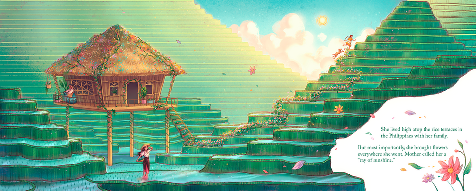 "Grow" Children's Book Spread