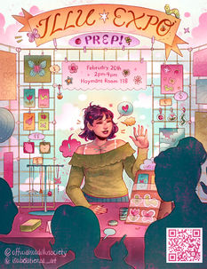 Scad Illustration Society Event Poster
