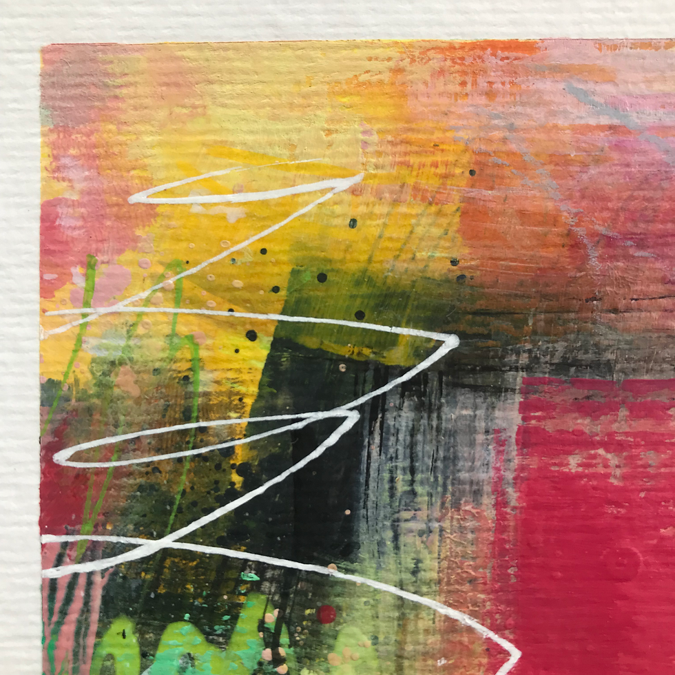 Thumbnail: ACRYLIC ON PAPER - 10 x 10 cm