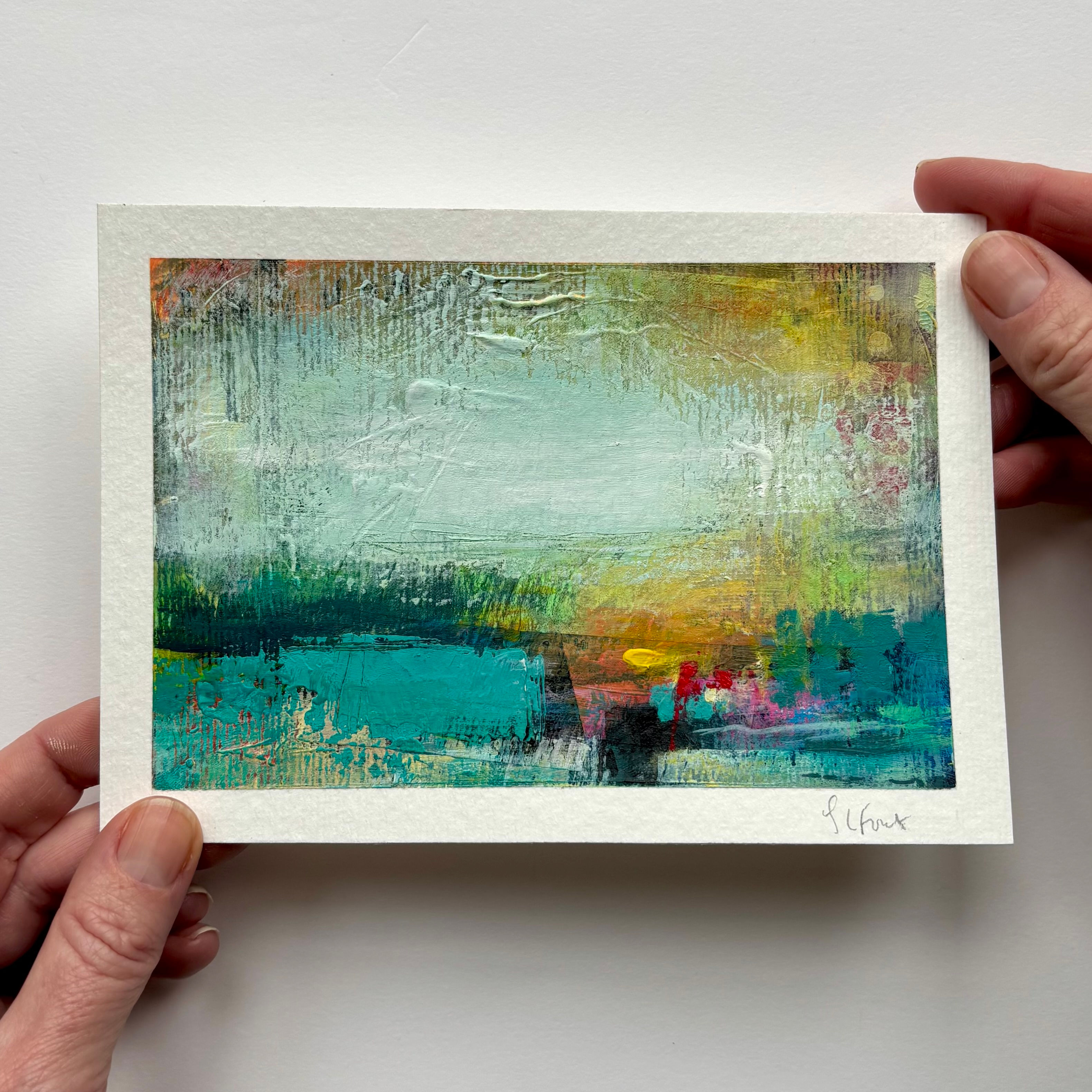 ACRYLIC ON PAPER - 10 x 15 cm