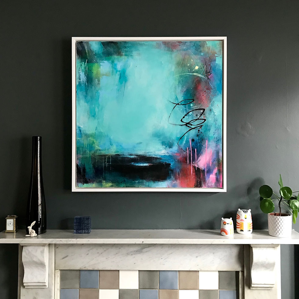 Thumbnail: ALMOST BREATHING - 76 x 76 cm