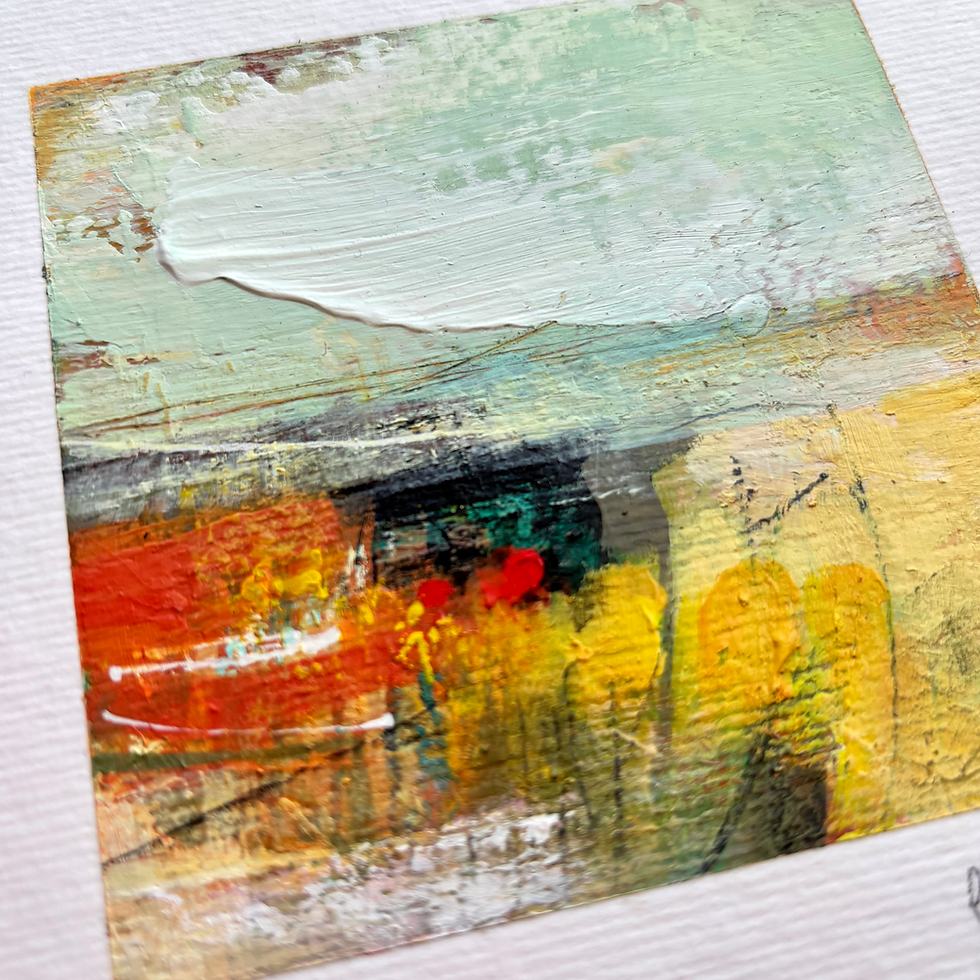 Thumbnail: ACRYLIC ON PAPER - 10 x 10 cm
