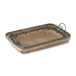 Basket weave trays