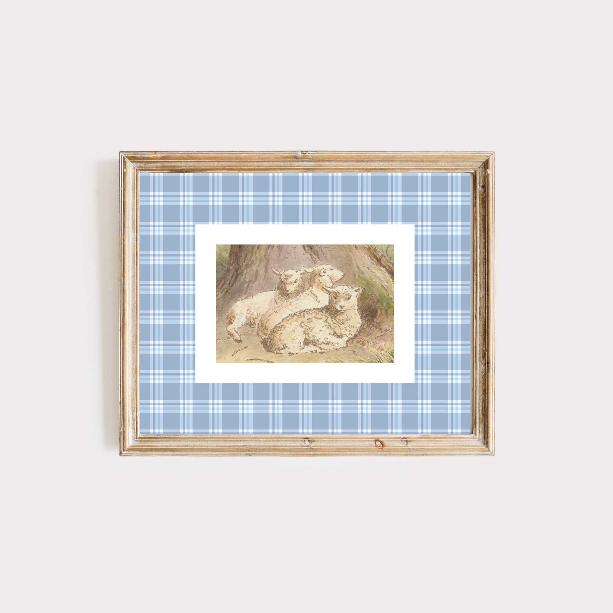 lamb art print