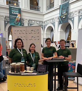 The traceless-team in action: Presenting our food-service collection and engaging with the community at FIC 2025.