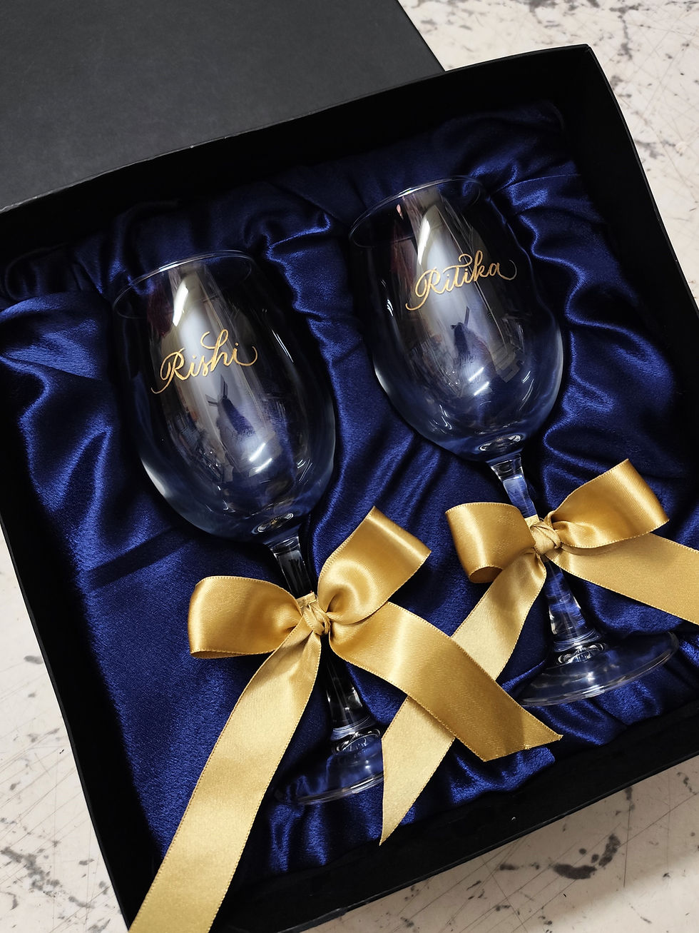 Hand Engraved Wine Glasses