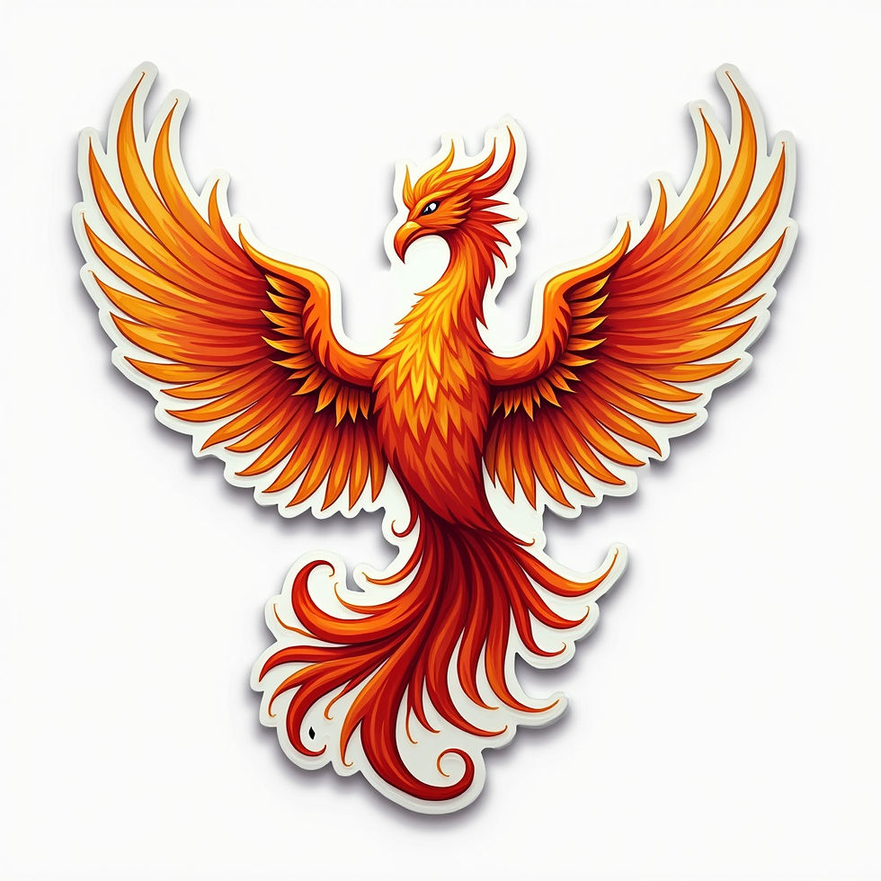 Mythical Phoenix Sticker