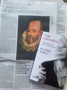 Resenha no jornal O Globo: "Não entender", de Beatriz Sarlo