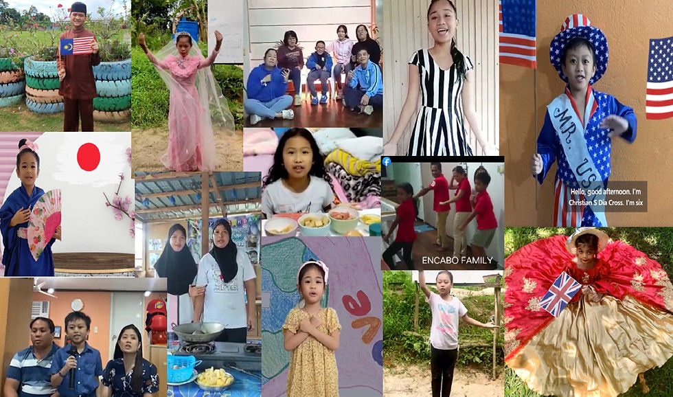 Filipino children learning from Goducate Academy on Zoom