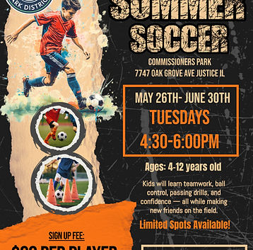 Black Orange Grunge Summer Football Camp Flyer Poster Ad A4 (1).jpg