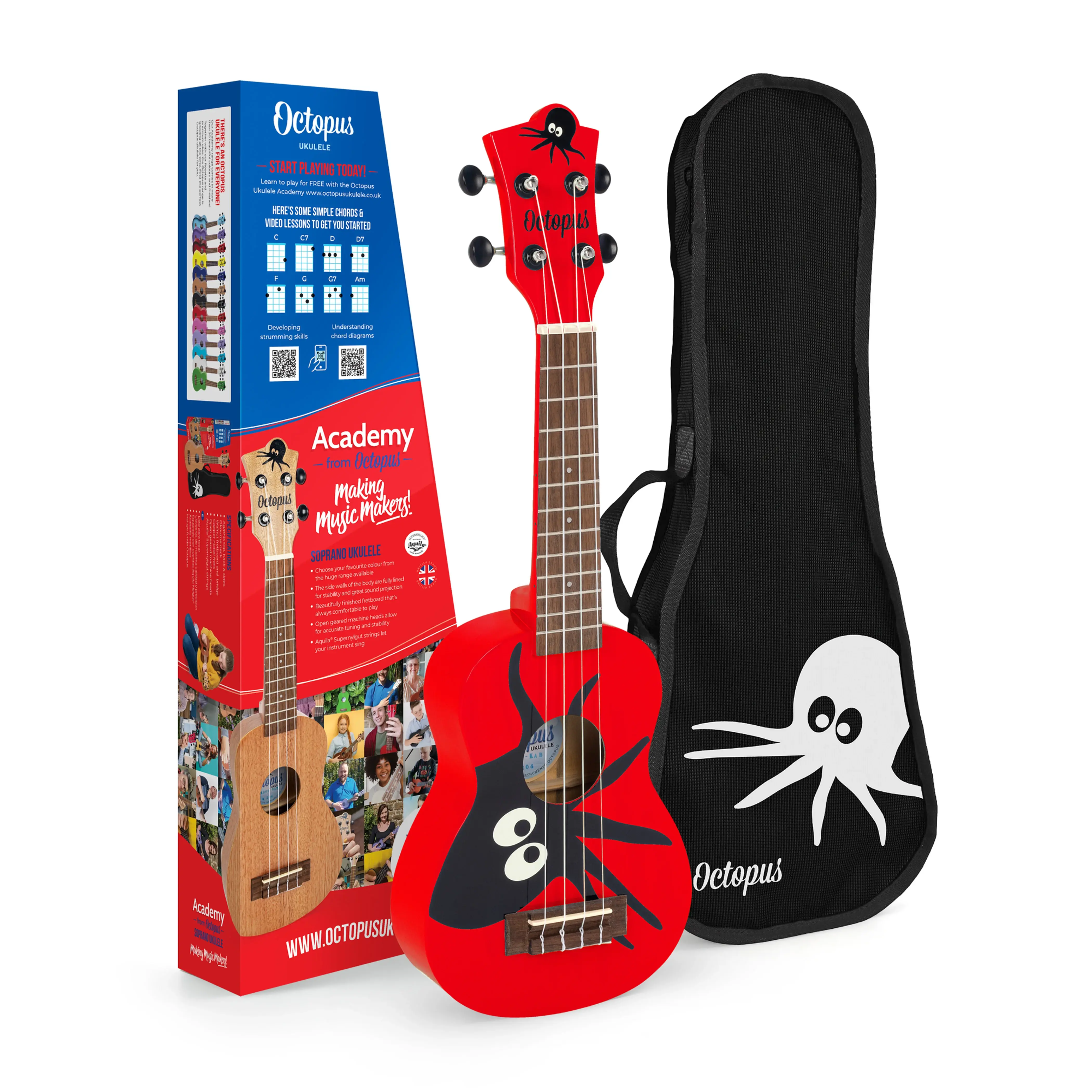 Ukulele (Red Octopus)