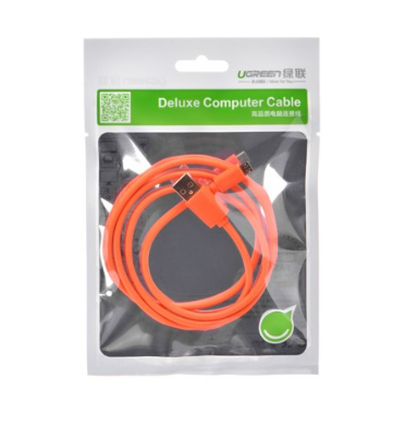 Миниатюра: Кабель UGREEN orange 1.5m USB-MicroUSB